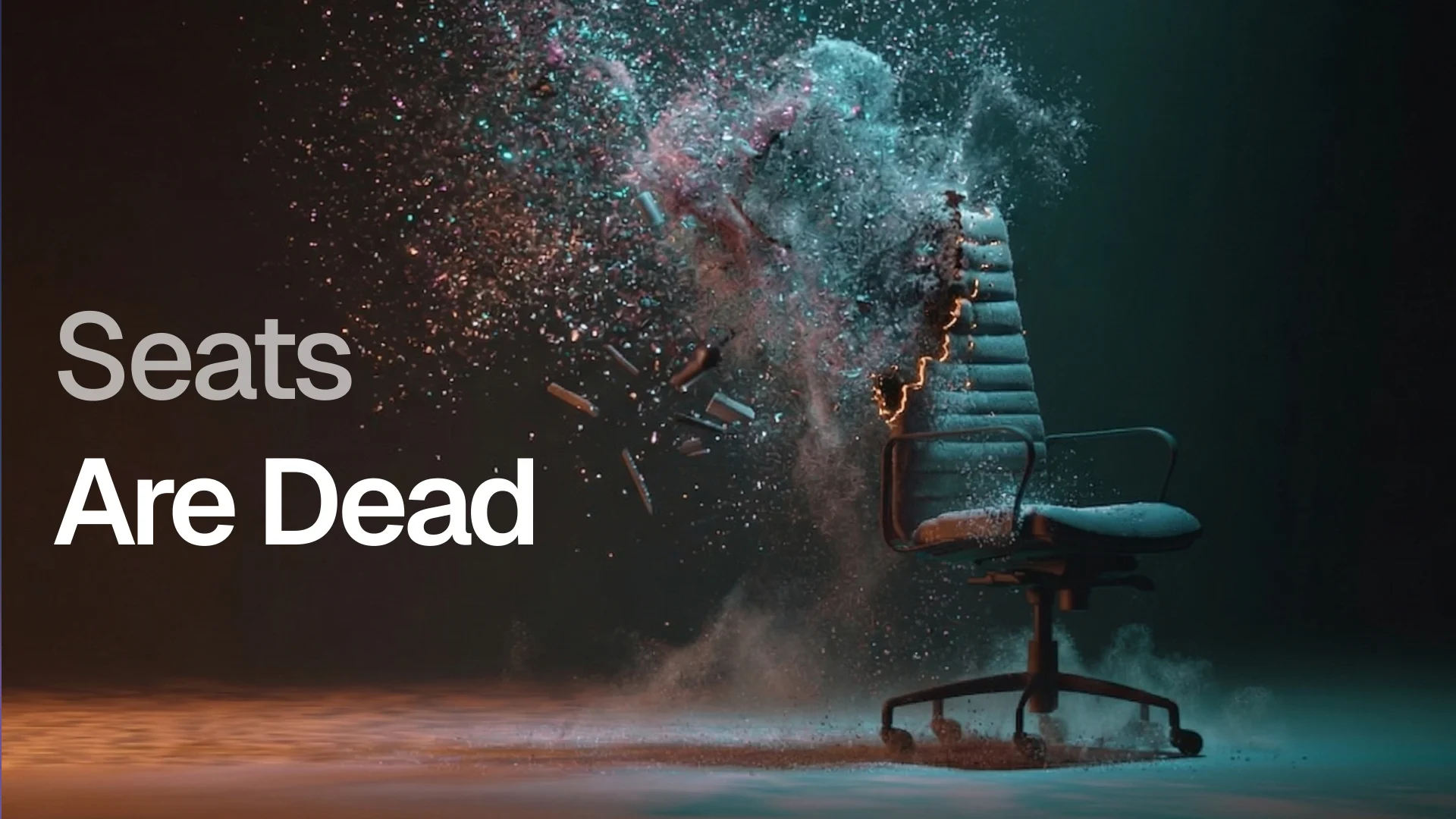 Seats Are Dead - an office chair disintegrating